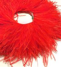 Ostrich Feather Fringe 5-6" Orange - 2 Yards