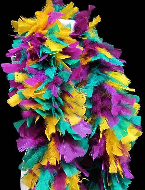 Turkey Flat Boas - 150 Gram - Mardi Gras