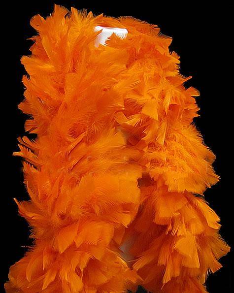 Turkey Flat Boas - 150 Gram - Orange