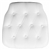 Hard White Tufted Vinyl Chiavari Chair Cushion