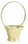 Handled Basket - Gold