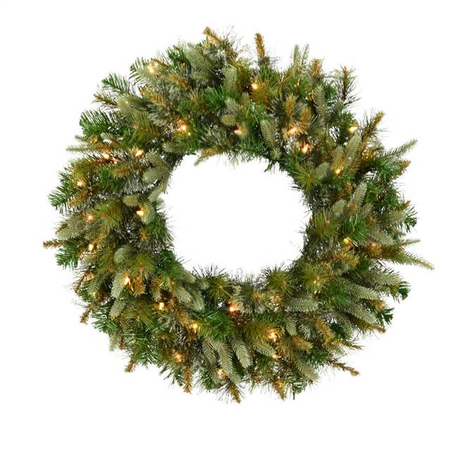 36" Cashmere Wreath Dura-Lit 100CL