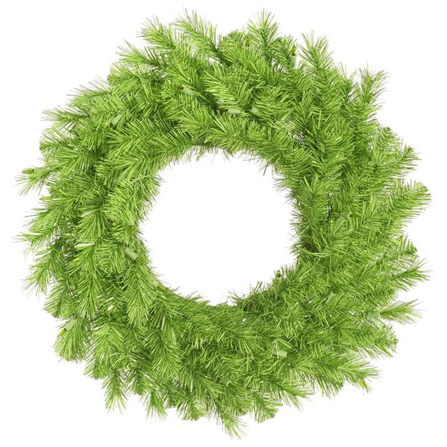 48" Lime/Green Tinsel Wreath 300T