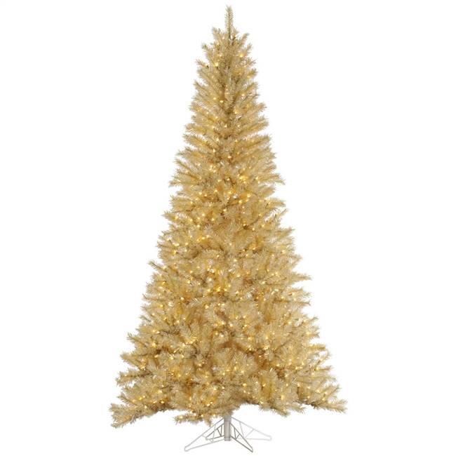 10' x 63" White/Gold Tinsel 1300Clear