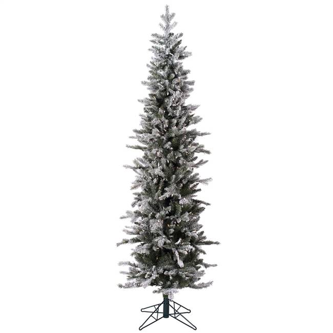 5' x 23" Frosted Tannenbaum 150LED WmWht