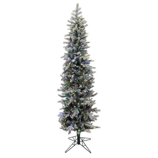 5' x 23" Frosted Tannenbaum 150LED Multi