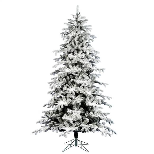 4.5' x 38" Flocked York Spruce 428T