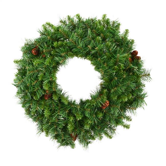 42" Cheyenne Pine Wreath 20 Cones 360T