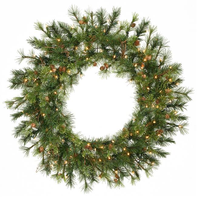 36" Mixed Country Wreath Dura-Lit 100CL