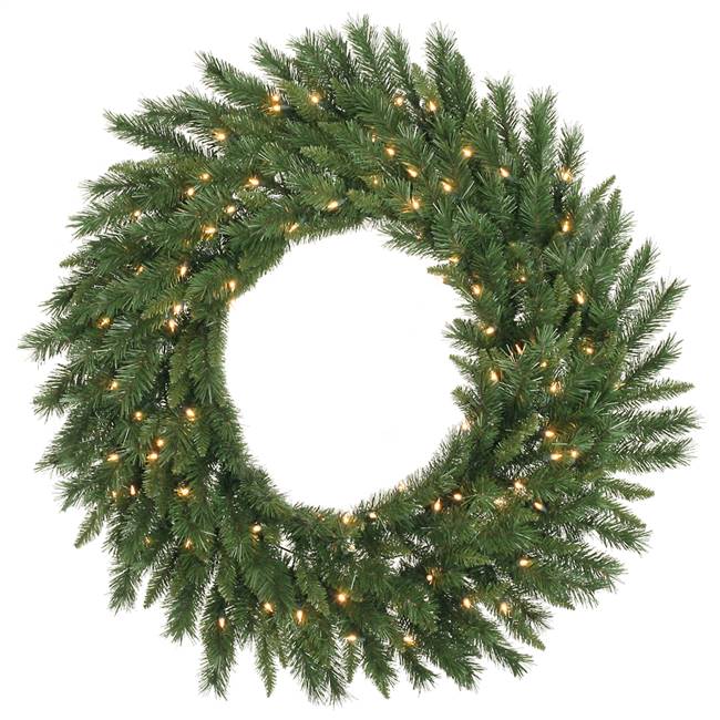 36" Imperial Pine Wreath 100WmWht LED