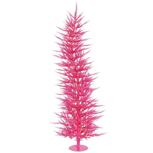 4' x 19" Pink Laser Tree Dural 70PK 608T