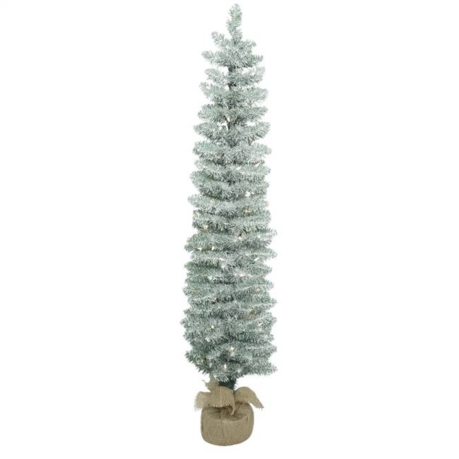 4' x 11" Frosted Pole Pine DL 70LED WmWt