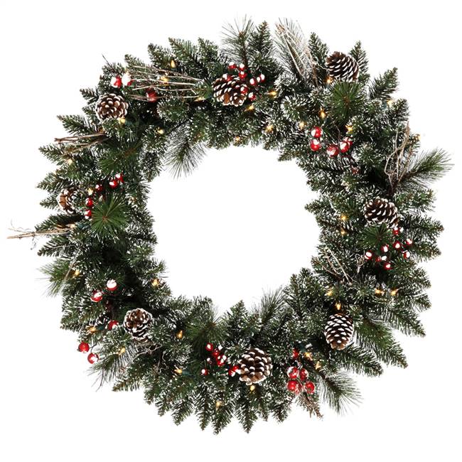 30" Snow Tip /Berry Wreath Dural 50CL