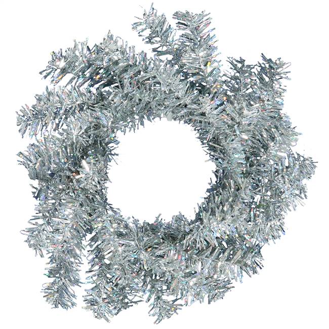 6" Silver Mini Wreath 40T