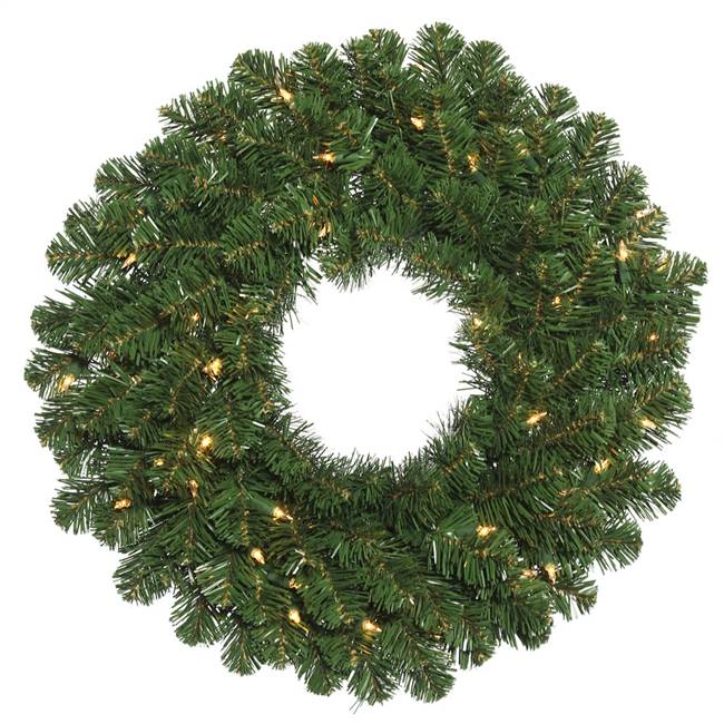 36" Oregon Fir Wreath Dura-Lit 100CL