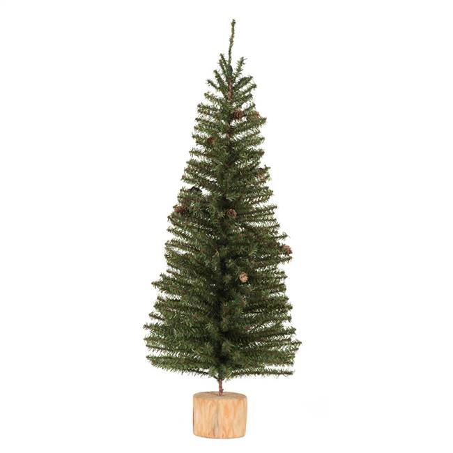 32" Carmel Pine Tree 320 Tips Wood Base