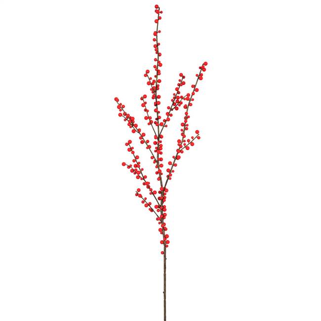 44" Weatherproof Berry Spray-Red