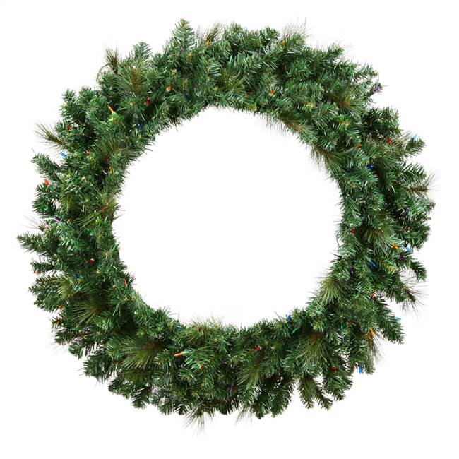 48" Mixed Brussels Pine Wreath 448T