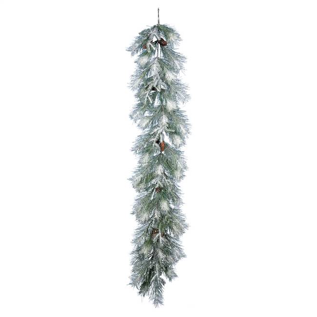 6' Frosted Ansell Pine Garland 39Tips