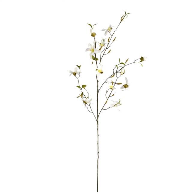 39" Mini White Magnolia Spray 3/Pk