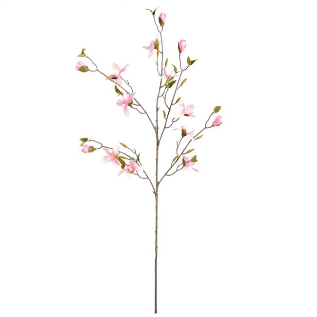 39" Mini Pink Magnolia Spray 3/Pk