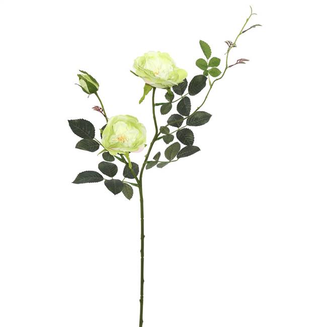 31'' Rose Spray-Green/White (Pk/3)