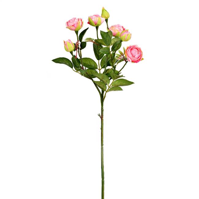 20.5" Pink Tea Rose Spray (3/pk)