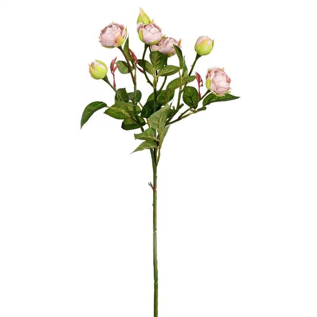 20.5" Grey Tea Rose Spray (3/pk)