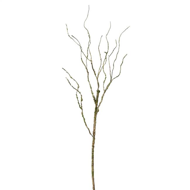 39" Flocked Moss Twig Branch