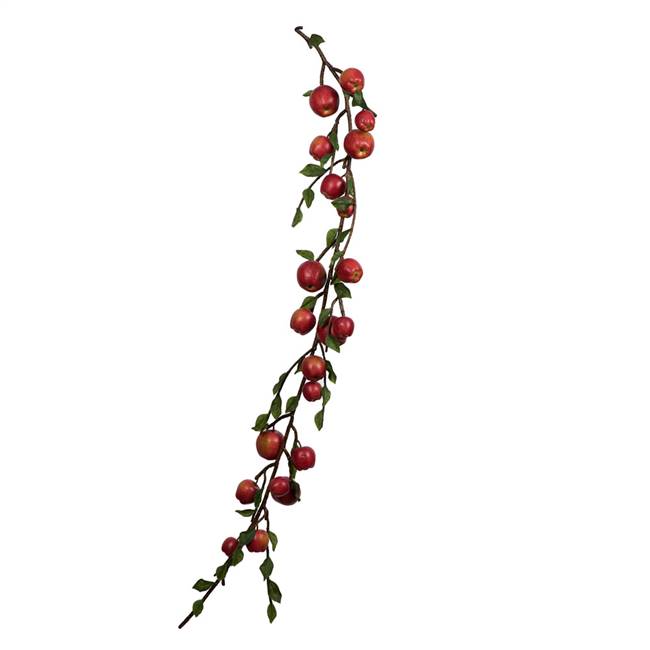 5' Green/Red Country Apples Garland