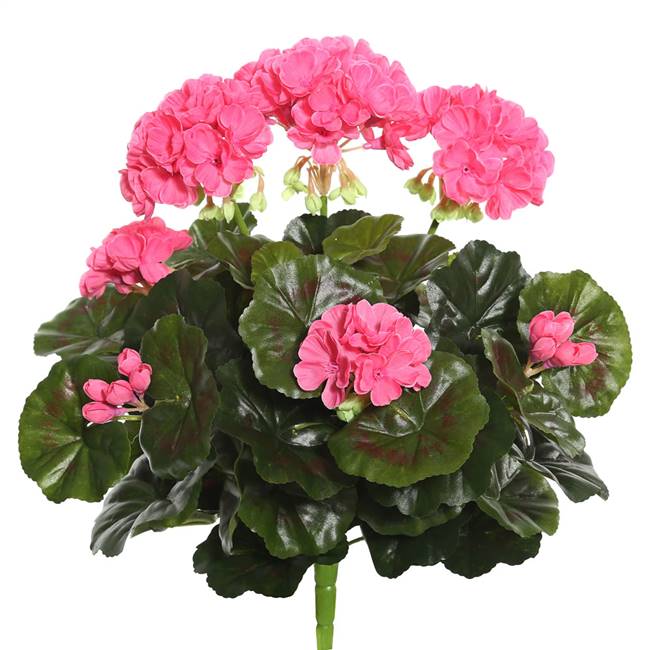 15.25" Pink Geranium Bush