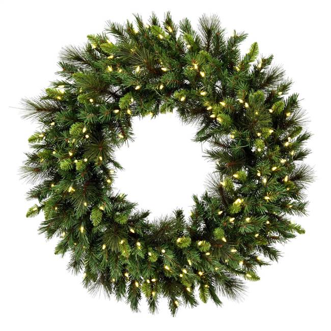48" Bangor Mix Pine Wreath Dura-Lt 300WW