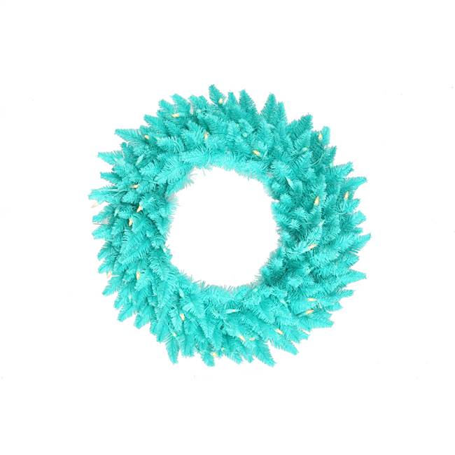 48" Aqua Fir Wreath 150Aqua 480T