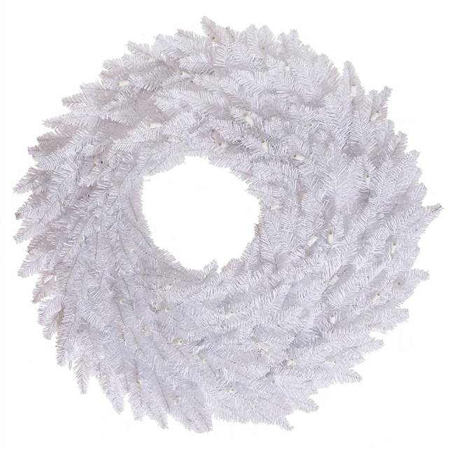 30" White Fir Wreath 260T