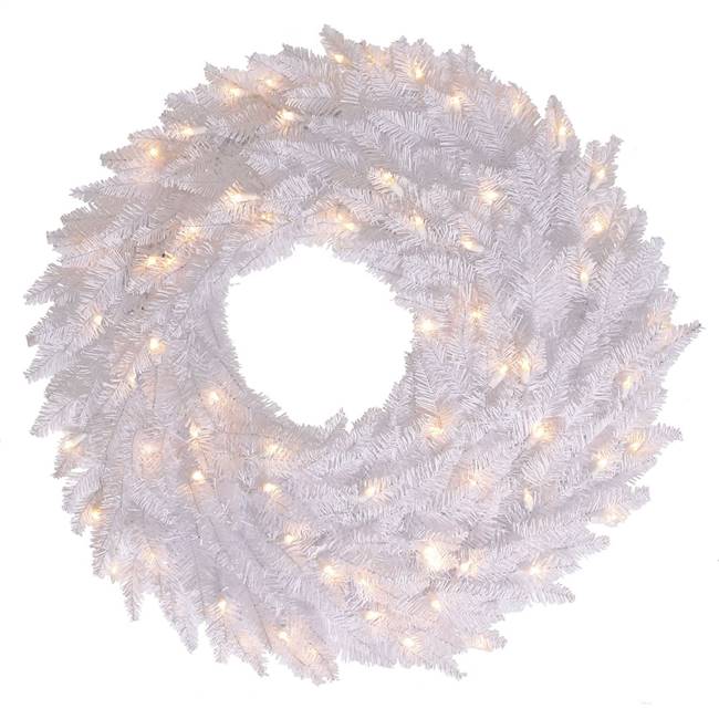 30" White Fir Wreath DuraL 100CL 260T