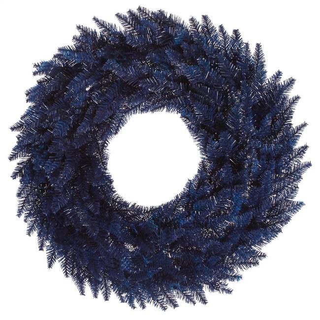 30" Navy Blue Fir Wreath 260T