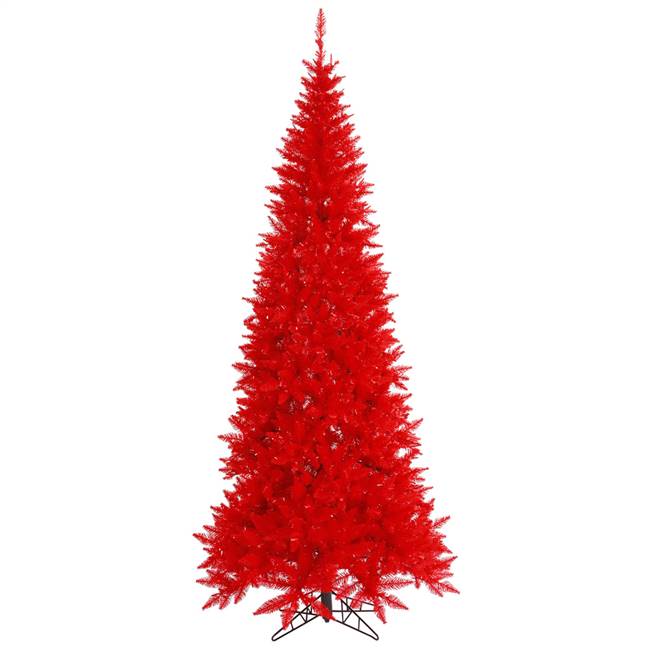 4.5'x24" Red Slim Fir Tree 400T