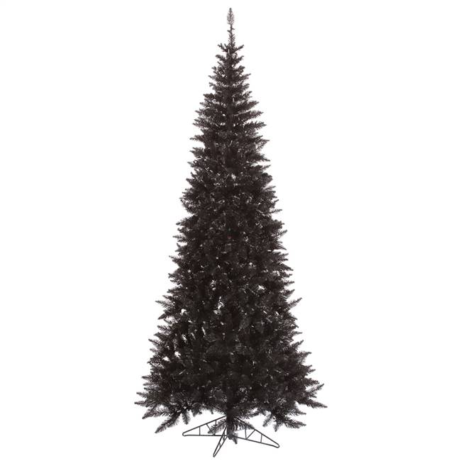 4.5'x24" Black Slim Fir Tree 400T