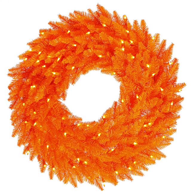 30" Orange Wreath DuraL LED 100Org 260T