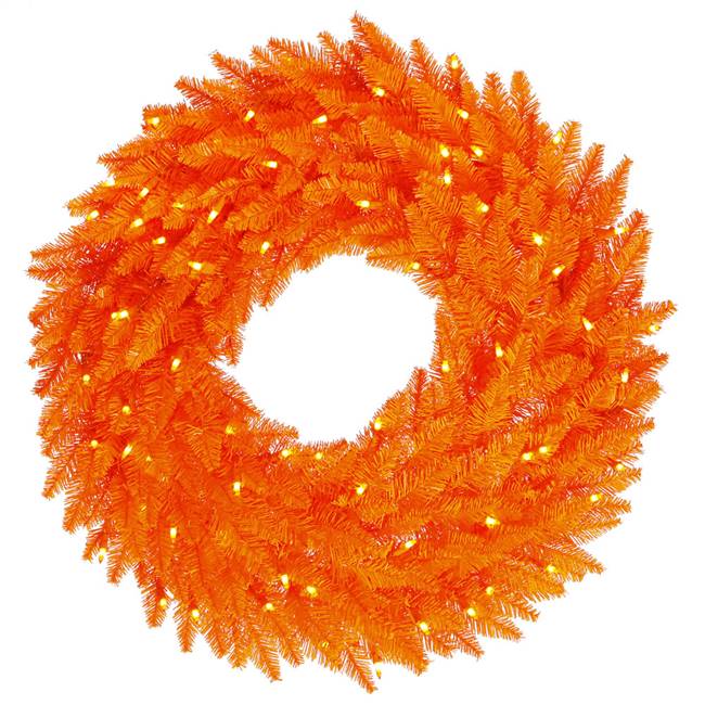 36" Orange Wreath DuraL LED 100Org 320T