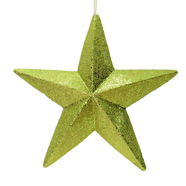 23" Lime Glitter Star Outdoor