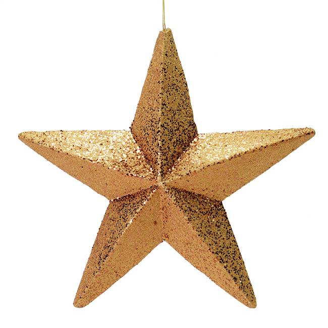 23" Copper Glitter Star Outdoor