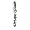 6' Pewter Glitter Berry Garland Outdoor