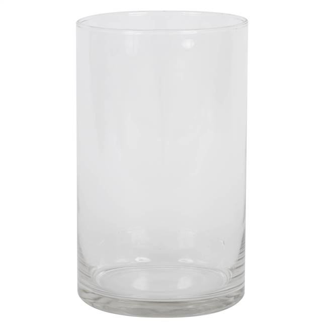 10" Clear Cylinder Glass Container