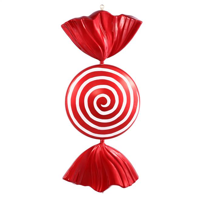 37" Red-White Peppermint Spiral Candy