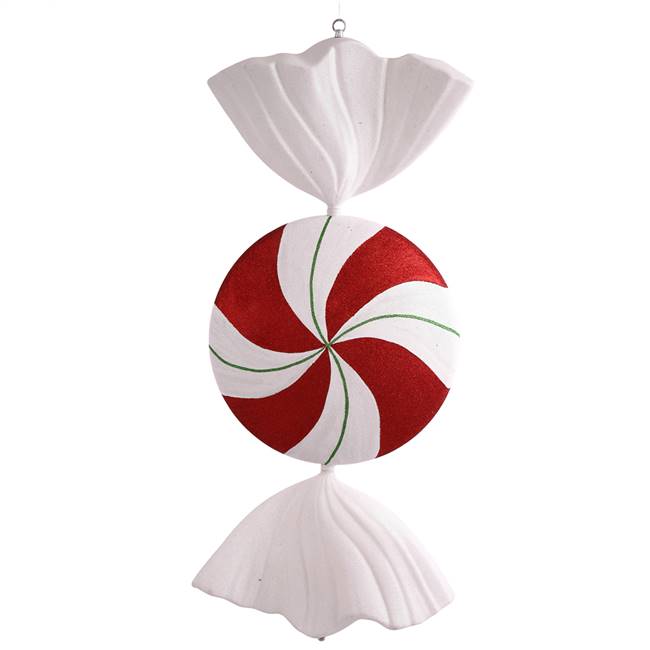 37" Red-Wht-Grn Peppermint Swirl Candy