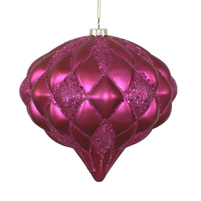 5.7" Fuchsia Matt-Glitter Diamond