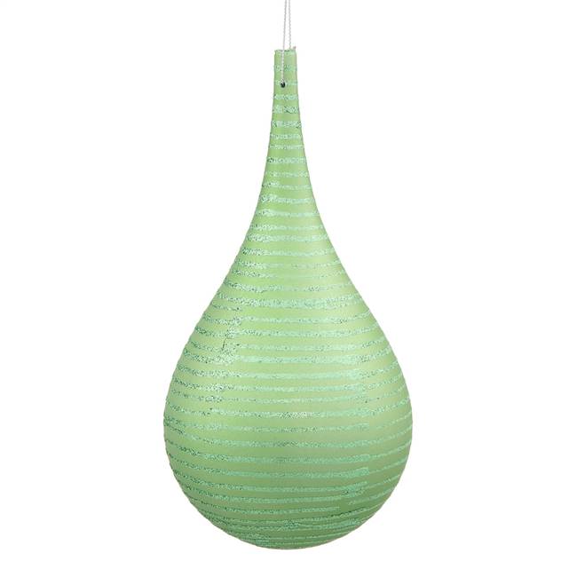 4'' Celadon Green Matte-Glit Onion Drop