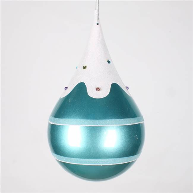 7'' Candy Teal Snow Jewel Teardrop