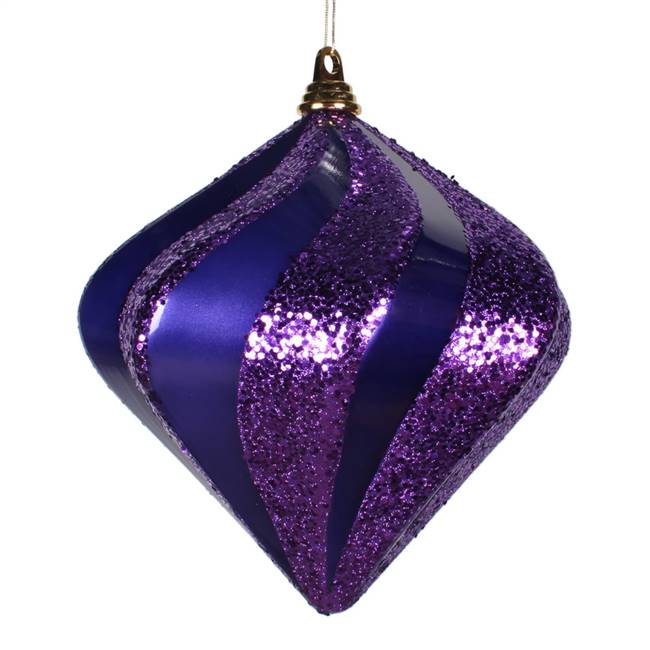 10'' Purple Candy Glitter Swirl Diamond